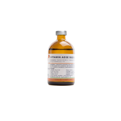 Vitamin AD3E 50/25/20 Injectable solution, 100 mL