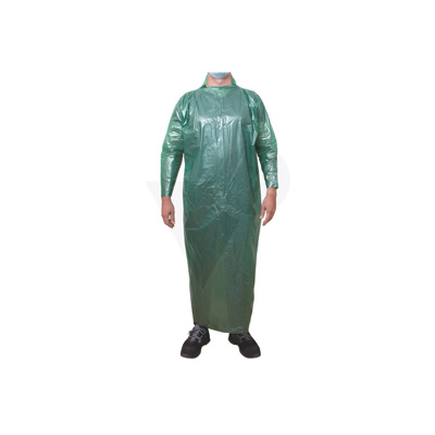 Obstetrical Gown Plastic Polysem Green