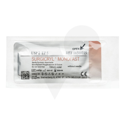 Surgicryl Monofast USP 2 EP 5 150 cm  16500015