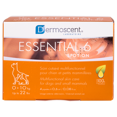 Dermoscent® Essential 6 Spot-On Chien & P.Mamm. 1-10 kg 4 x 0,6 ml