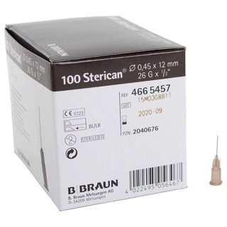 Needles Braun Sterican 26 G x 1/2"