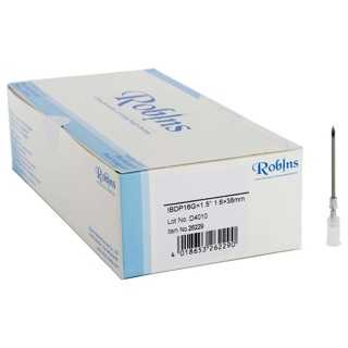 Detectable Needles 1,6 x 38 mm Alu Hub Luer Lock 100 Pcs
