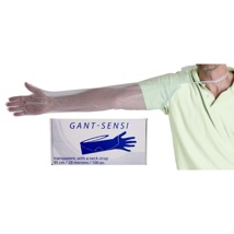 Gloves SMI Gant-Sensi Transparent With Neckstrap 95 cm 100 Pcs