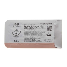 Monocryl Plus MCP3160H Rond 1/2c 26 mm USP 3/0 EP 2 Violet 70 cm