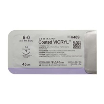 Vicryl V489H Cutting 3/8c 11 mm USP 6/0 EP 0,7 Uncoloured 45 cm