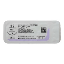 Vicryl Plus VCP451H Snijdend 3/8c 24 mm USP 4/0 EP 1,5 Violet 70 cm