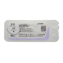 Vicryl JV484 Cutting 1/2c 40 mm USP 2/0 EP 3 Violet 90 cm