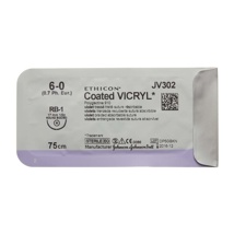 Vicryl V302H Rond 1/2c 17 mm USP 6/0 EP 0,7 Violet 75 cm