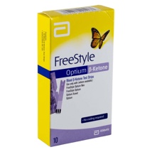 Freestyle Optium : Tigettes De Test ß-Cétone 10 Pcs