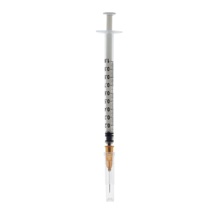Syringes + Needle Kruuse 3-Parts 1 ml 100 Pcs